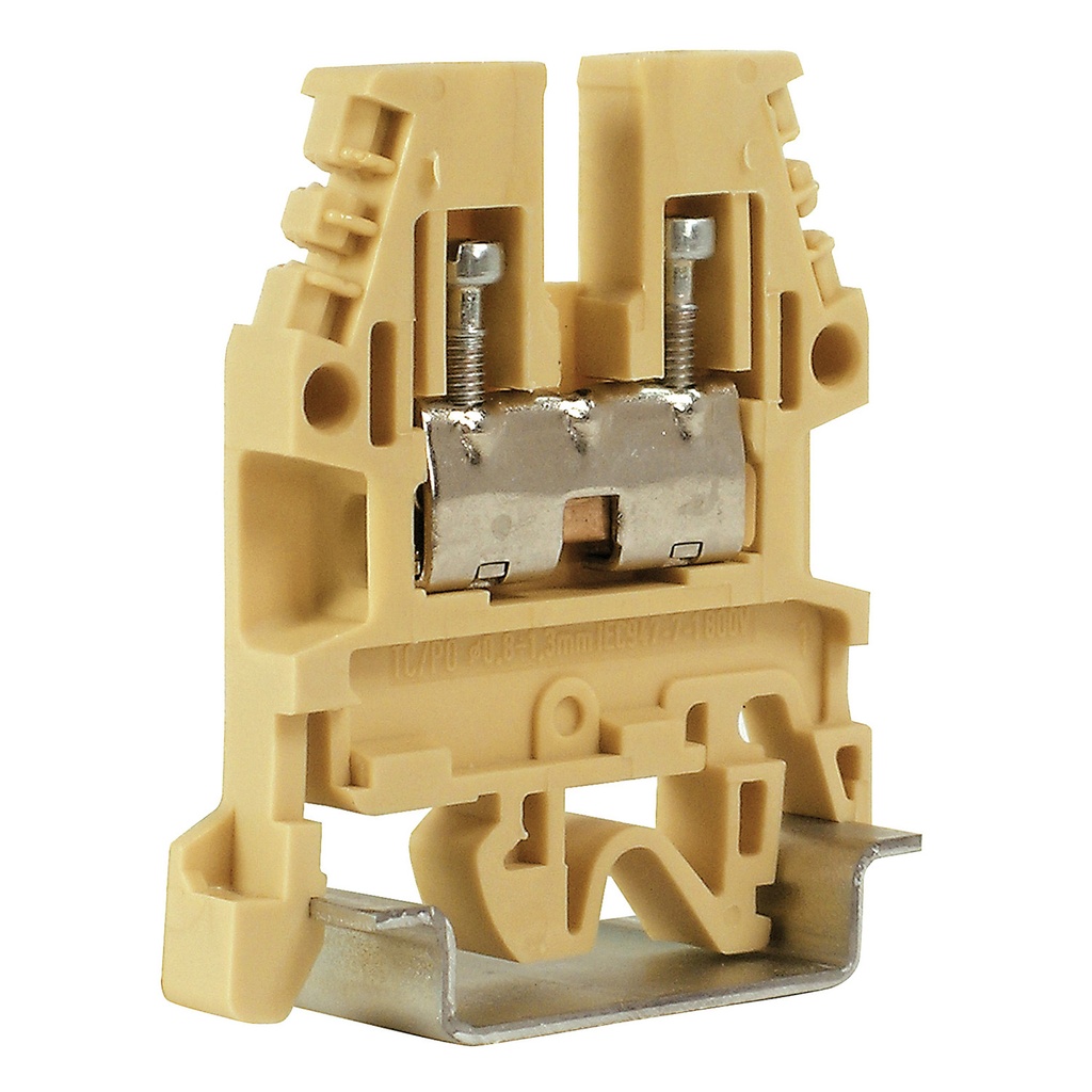 Thermocouple Terminal Block, DIN Rail Mount, Universal For Use With Type J, K, T, B, E Thermocouples