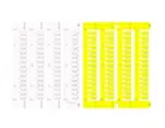 Direct Mount Wire Markers 15mm White 20-16 AWG 