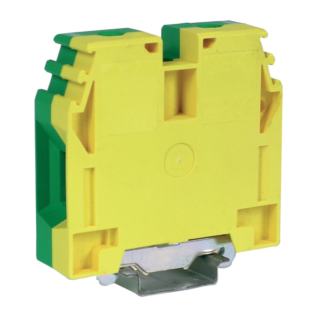 Ground Terminal Block, DIN Rail Mount For 35mm DIN Rail, Screw Down Mounting Foot, 8AWG-4/0, 192A, 