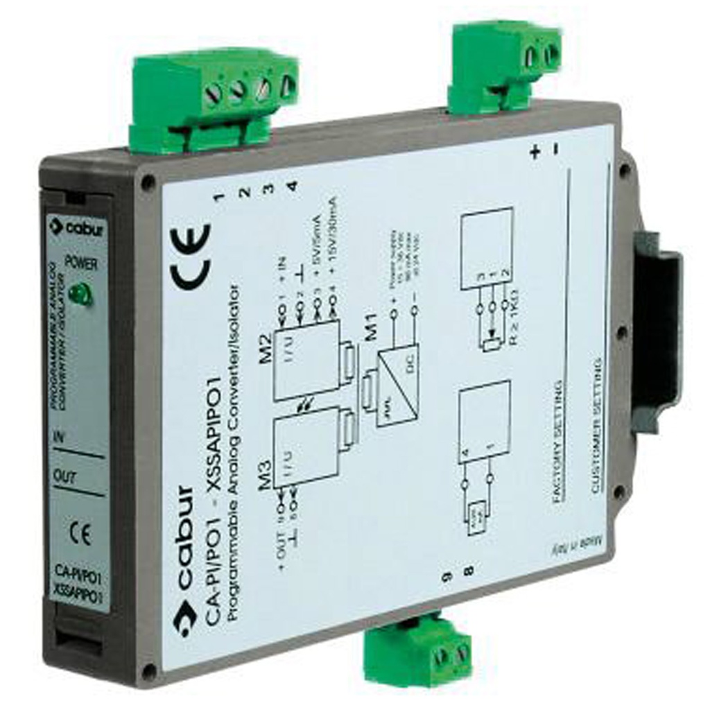 Universal Signal Conditioner With 133 User Selectable Signal Combinations, DIN Rail Mount, 