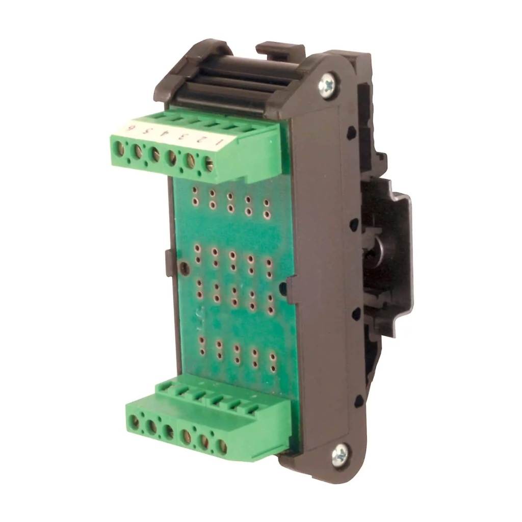 Component Holder Module, screw clamp connections with Single component per channel, Common terminal, 8 channels