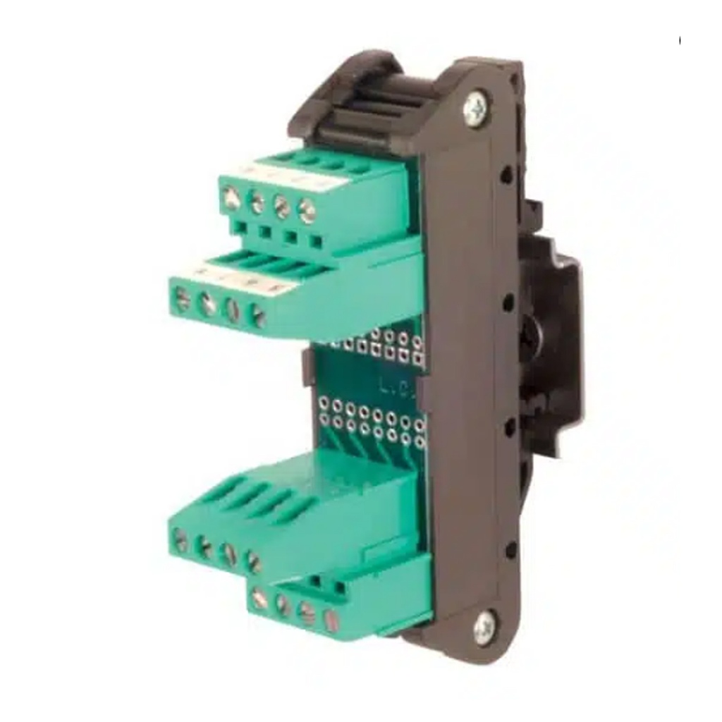 DIN Rail Electronic Component Module For User Installation of Through Hole Components, 8 Circuits