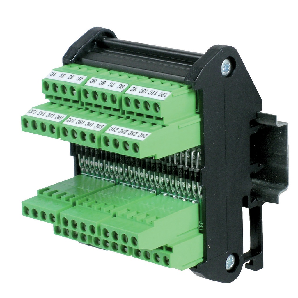 Diode Holder Screw Clamp Module, Diode per channel, 24 channel