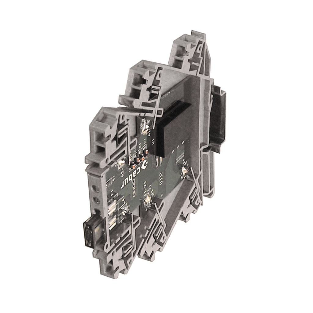 Relay Terminal Block With Integral Fuse Protection, 24Vac/dc, 30Vac, 6A, SPDT, Blade Fuse, 