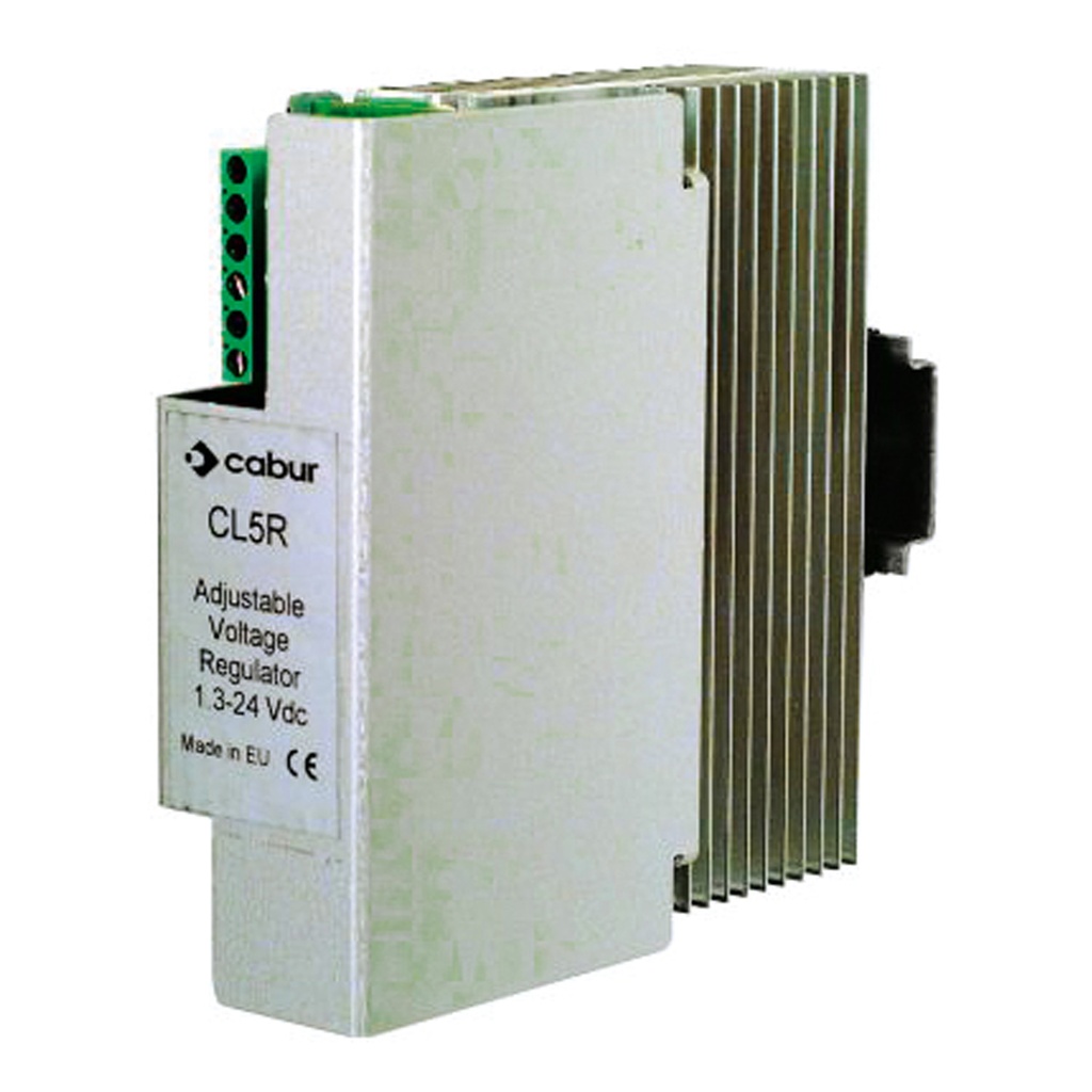 DIN Rail Linear Power Supply, 12-24Vac Input,  9 to 26Vdc, 0.8 to 5A Output, 