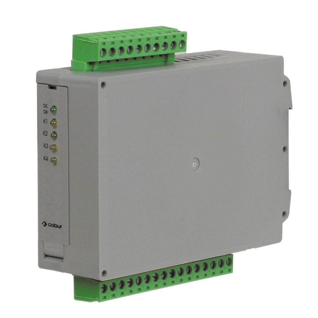 Compact Relay Module, Pluggable terminal blocks, 4-channel, 24 Vac/dc, Pluggable relays