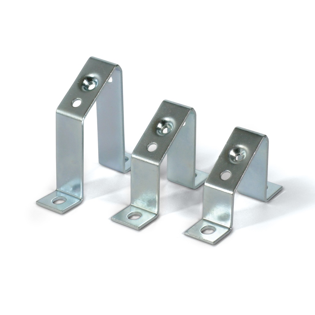 DIN Rail Mounting Bracket, Angled Mount, 68mm High, 1 M6 Threaded Hole