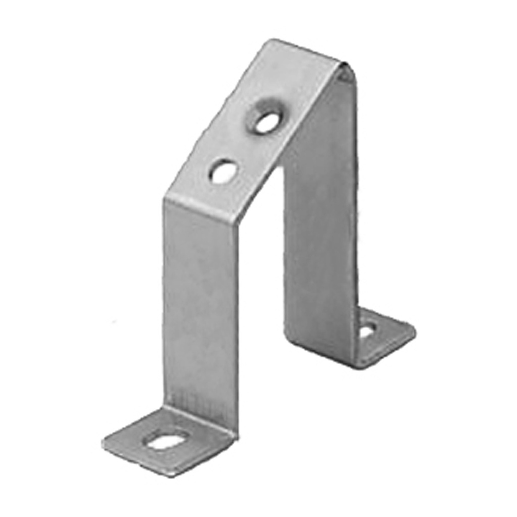 60 Degree Angled DIN Rail Mounting Bracket, 98mm High, M6 Threaded Hole