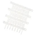 4x10mm White Wire Markers for use with 10mm PM Push-in Marker Holders, Blank