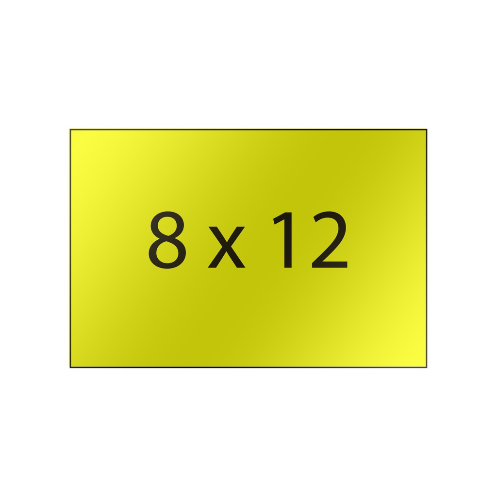 Self-Adhesive precut Legend, 8x12mm, Yellow