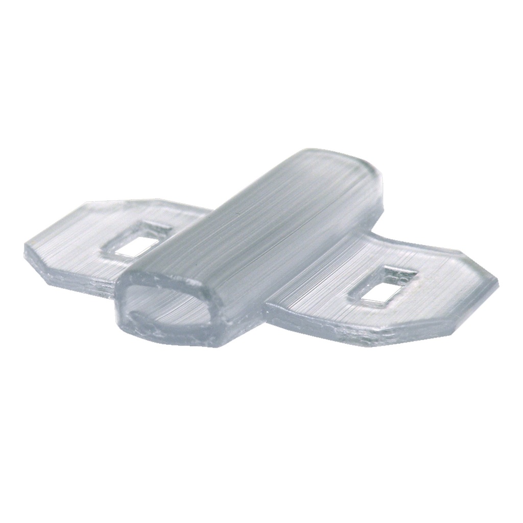 Tie-on transparent marker holders for cables, hoses, tubes and conduit, 4x27mm
