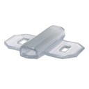 Tie-on transparent marker holders for cables, hoses, tubes and conduit, 4x27mm