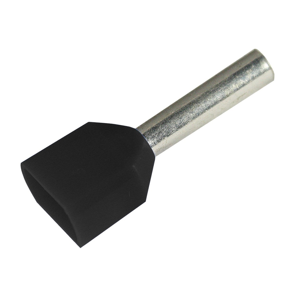 ASI 2809810 (Type PKT1508)16 AWG Dual Wire Entry Insulated Wire Ferrule, Black