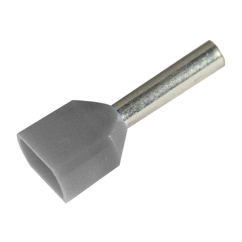 ASI 2809820 (Type PKT1512) 16 AWG Double Wire Entry Wire Ferrule, Black