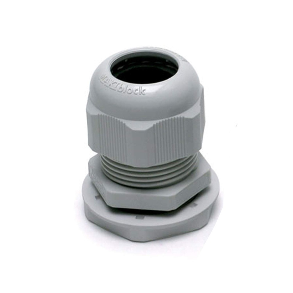 PG36 Cable Gland With Lock Nut, Light Gray, 20-32mm Clamping Range, IP68 | 1900.36/X