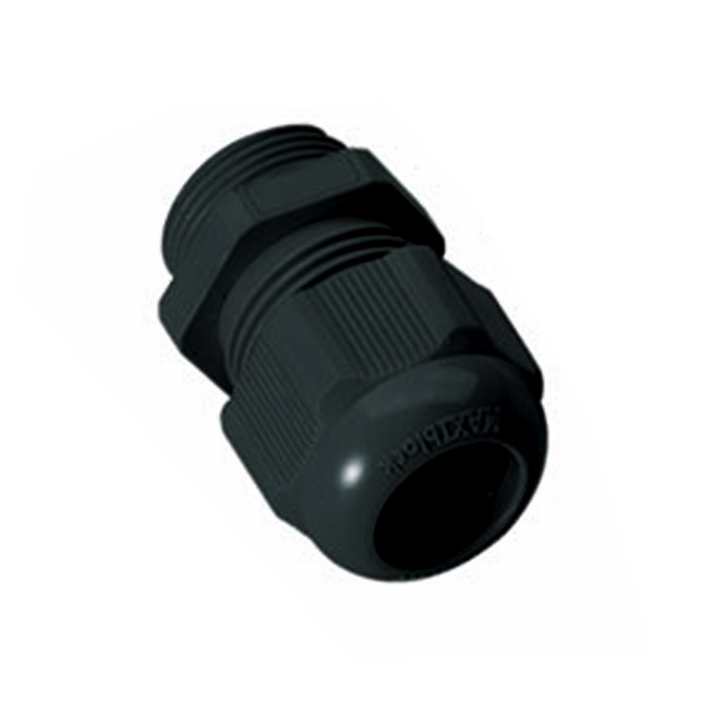 M12 Cable Gland With Reduced Cable Entry, Nylon Black M12 Cable Gland, 2-5mm Clamping Range, Waterproof, IP68 Rated