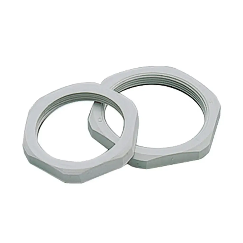 M40 Nylon Locking Nut, Gray, without collar