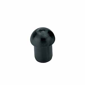 1842N Entry Plug, 22mm, Polystyrene PS, PG Thread, Black