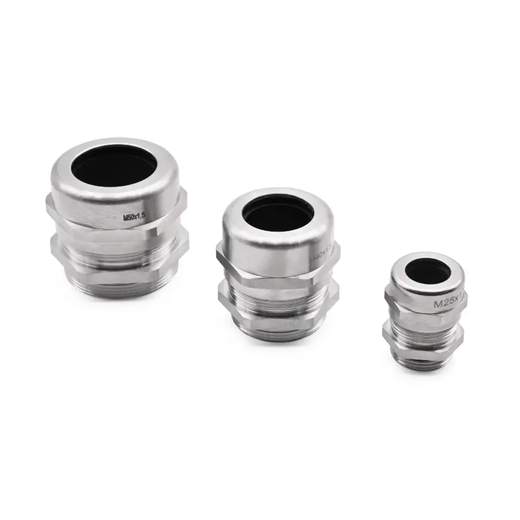 PG7 Stainless Steel Cable Gland, Cord Grip Strain Relief, 303 Stainless Steel