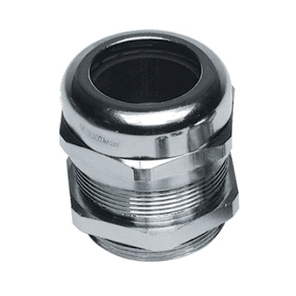 M40 Nickel-Plated Brass Cable Glands, Extended Thread, Reduced Cable Entry, 13-23mm Clamping Range