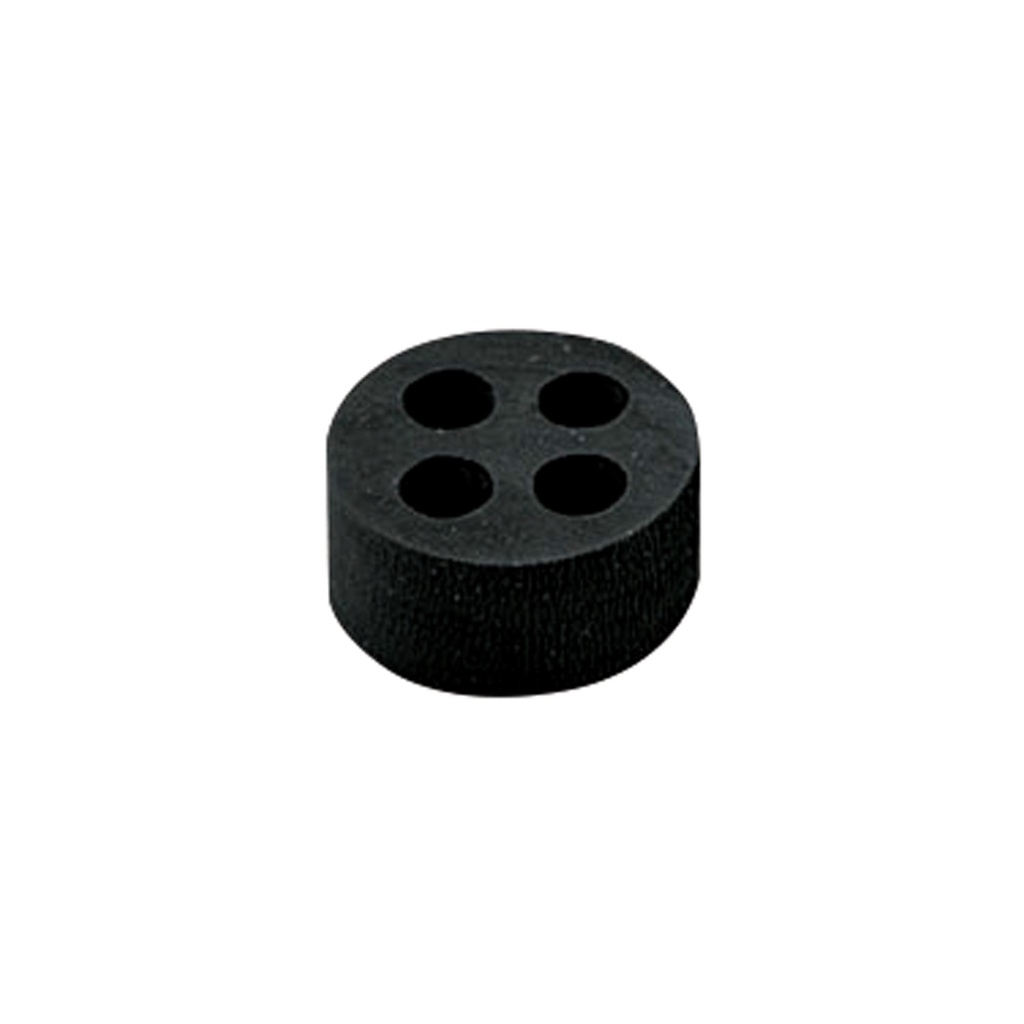 4 Hole Entry Seal For M25, PG21 Cable Glands, Black