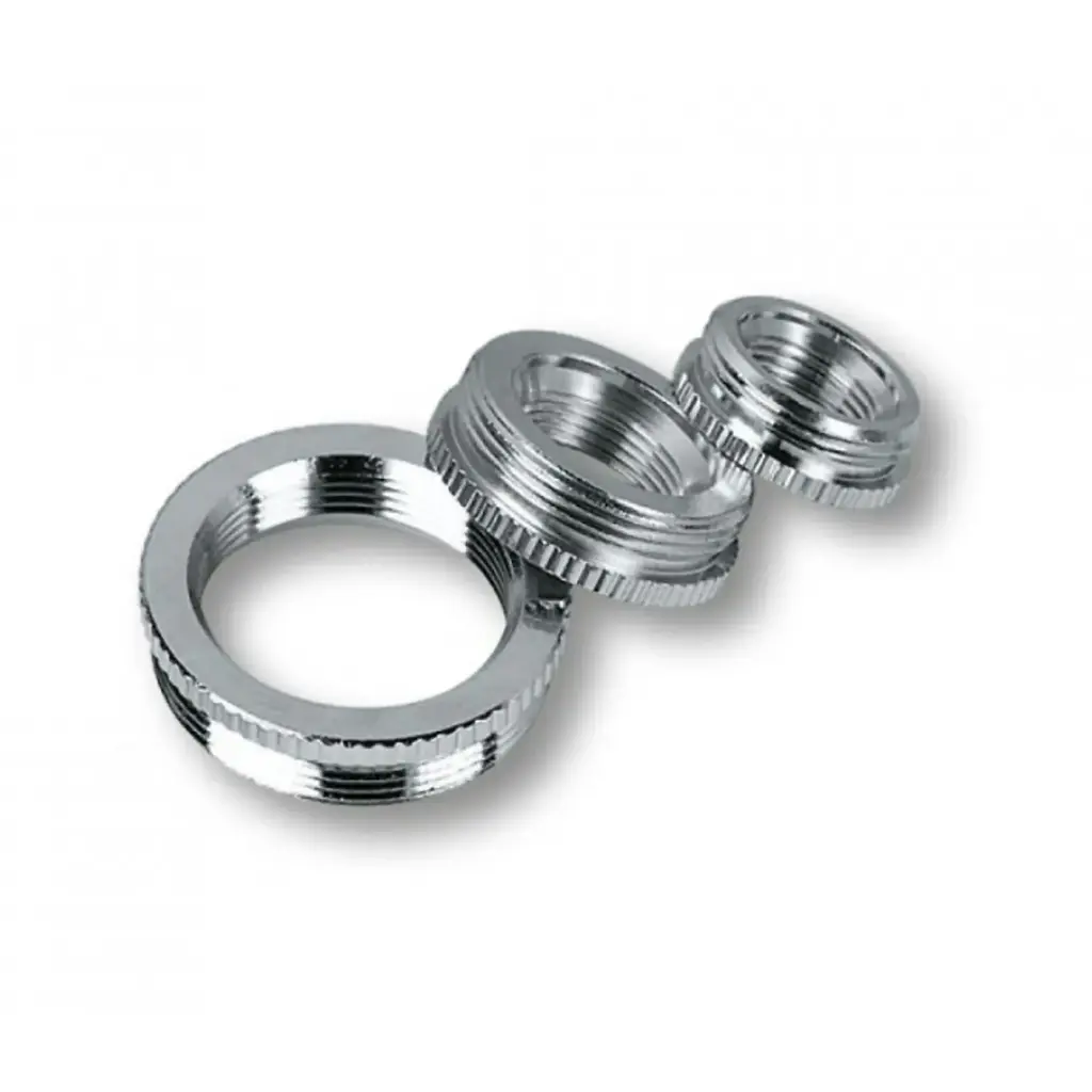 PG9 to PG13 5 Thread Enlarger, Nickel-Plated Brass