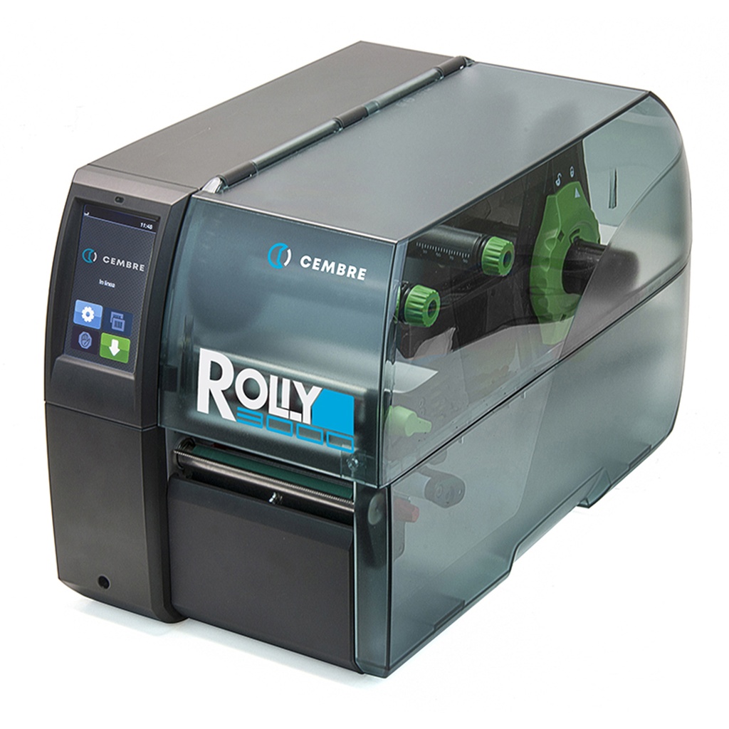 Rolly 3000 | High Speed Industrial Thermal Transfer Printer | Wire Markers, Wrap Around Markers, Heat Shrink Wire Labels | Roll Media TTL, TPM-Roll, KM-Roll