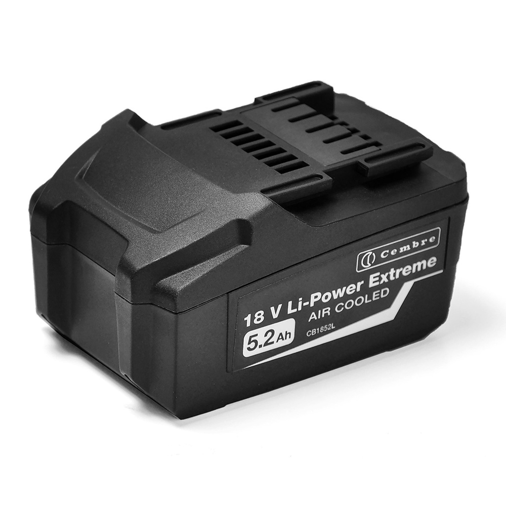18V Rechargeable Battery for Cembre Crimp Tools and Work Lights, 5.2Ah