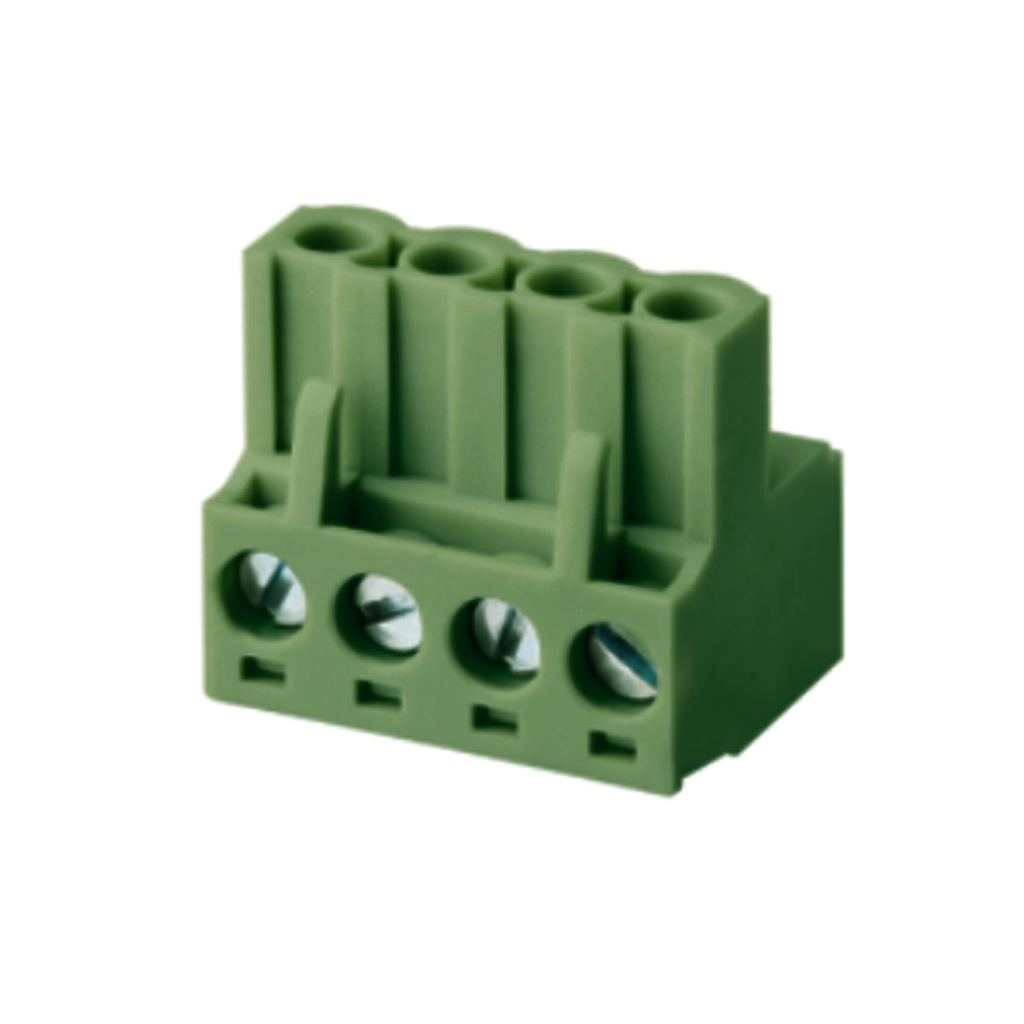 2 Position Pluggable Terminal Block, Screw Clamp, 5mm Pitch, 28 To 14 AWG
