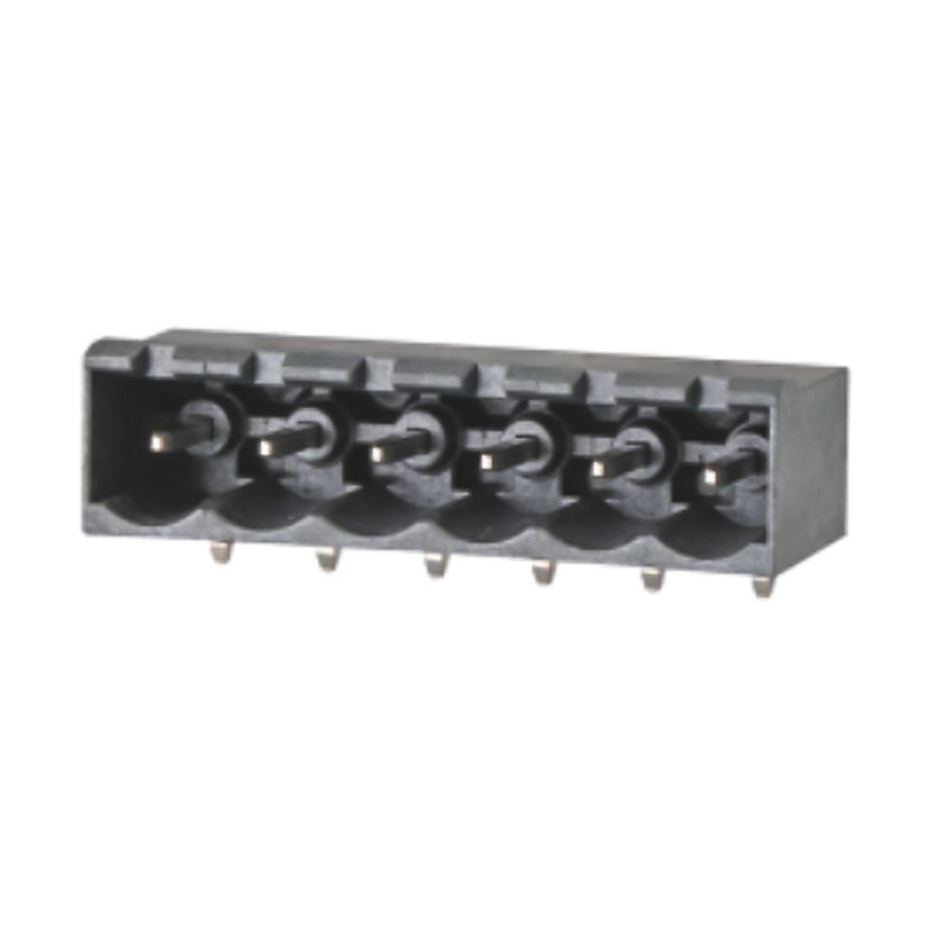 5.08 mm Pitch Printed Circuit Board (PCB) Terminal Block Horizontal Header, Reflow Applications, 8 position