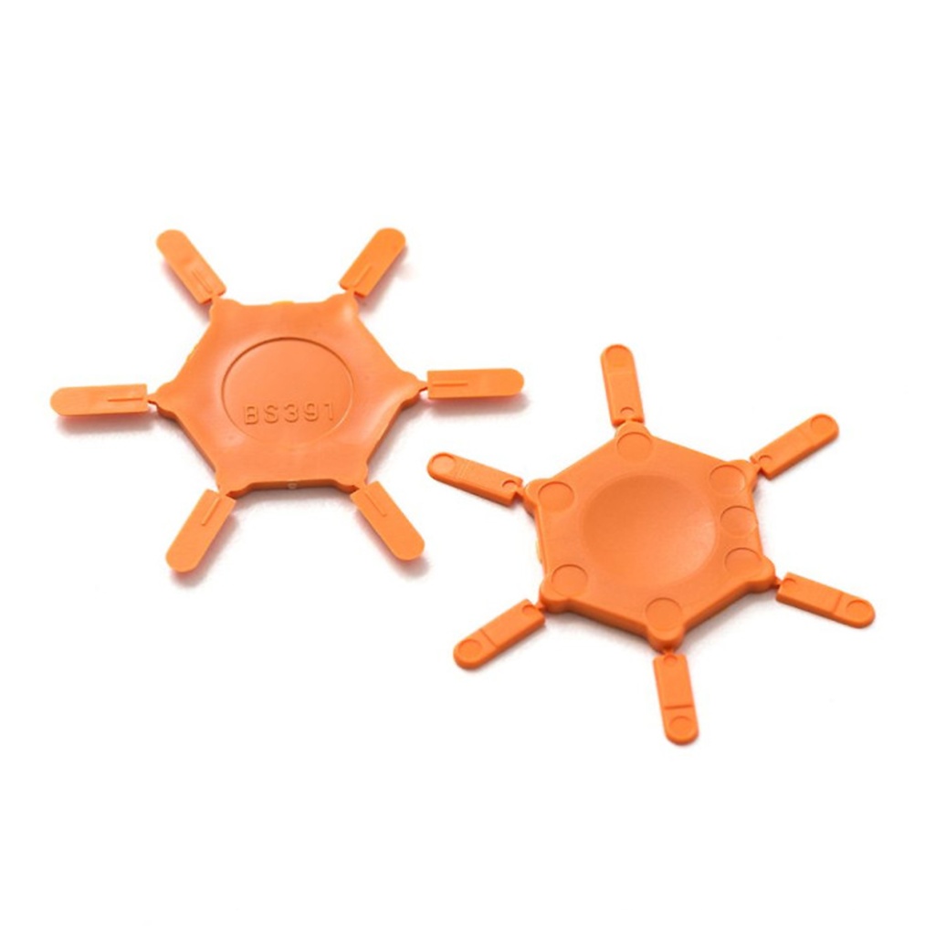 PCB Terminal Block Coding Key For MRT9, CPF, and MRT3 Terminal Block Pluggable Connectors.  Keying star for PCB Terminal Blocks.  Orange