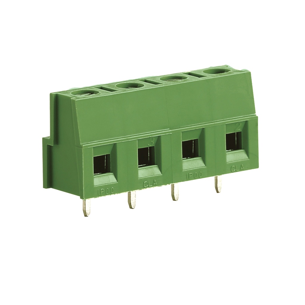 4-Position Miniature PCB Header, 7.5 mm Pitch, 14 Amp, 300 V, Vertical Wire Entry