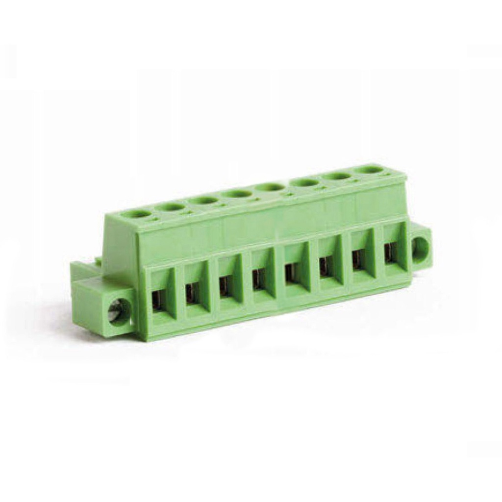 10 Position Pluggable Terminal Block With Screw Locks, Screw Connector Terminal Wiring, 5.08mm Spacing, 24-12 AWG