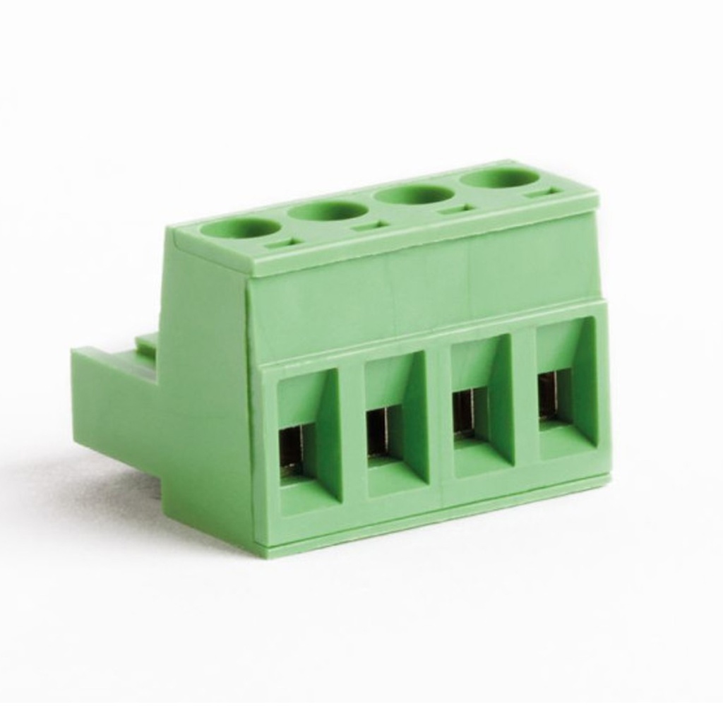 3 Position Pluggable Terminal Block, Screw Connector Terminal Wiring, 5mm Spacing, 24-12 AWG