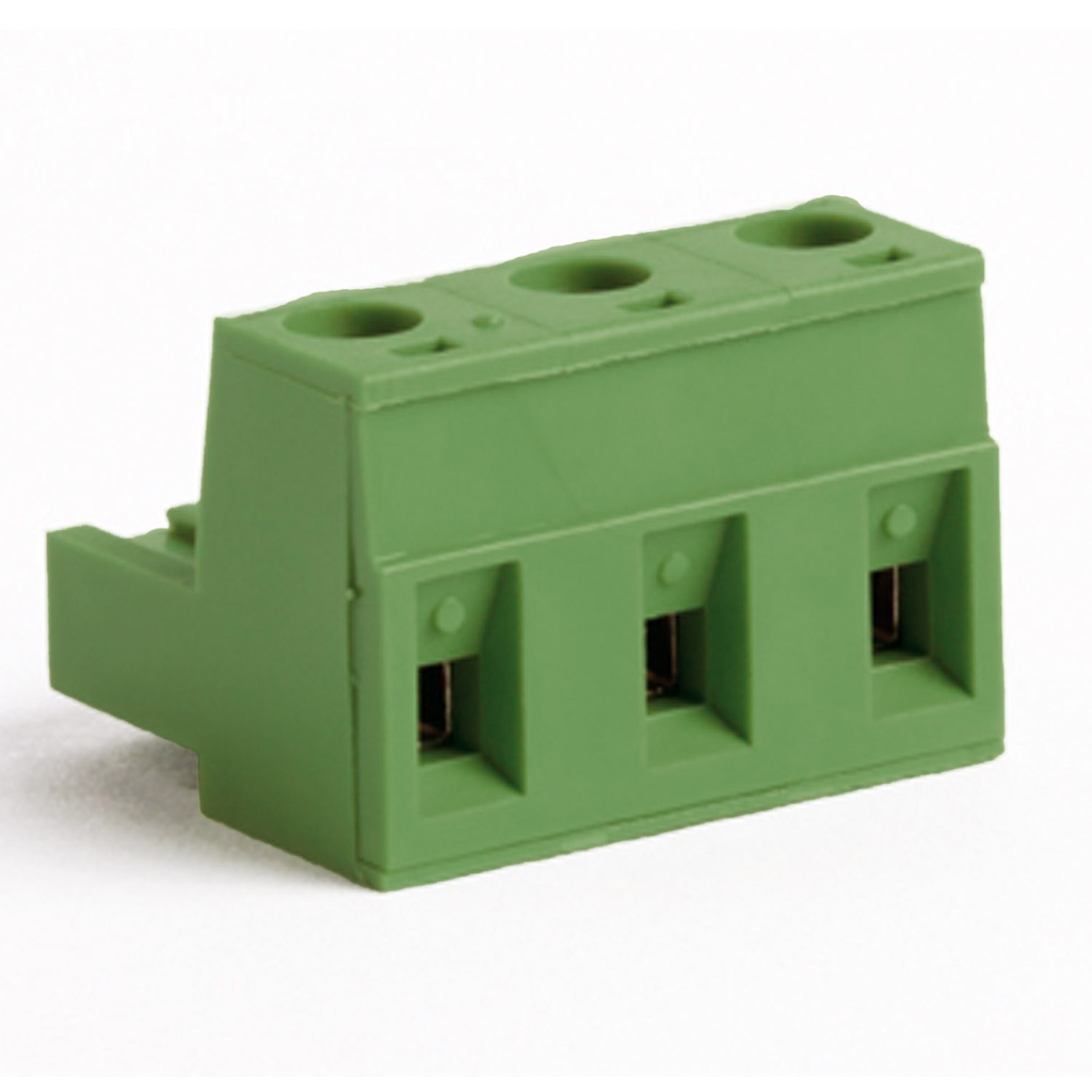 10 Position Pluggable Terminal Block, Screw Connector Terminal Wiring, 7.62mm Spacing, 24-12 AWG