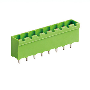 13 Position PCB Terminal Block Header With Closed Ends, Vertical, 5mm Pin Spacing, Polarizing Ribs