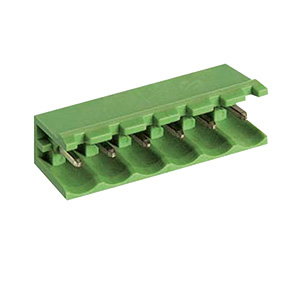 19 Position PCB Terminal Block Header With Open Ends, Horizontal, 5mm Pin Spacing, Polarizing Ribs