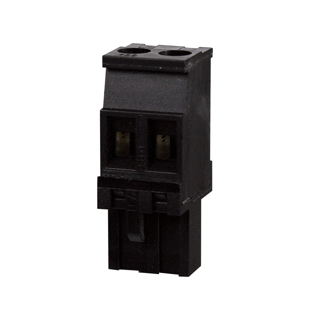 2 Position, Pluggable PCB Terminal Block, 5 mm pin spacing, screw clamps, Black