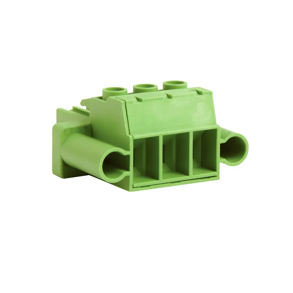 2 Position 41 Amp Pluggable Terminal Block Connector With Screw Locks, PWF1P7.62-2FV