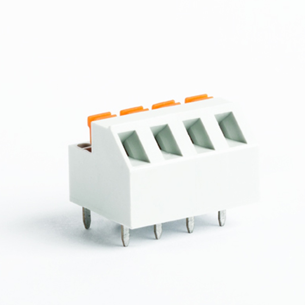 PCB 3-POS. 45 degree spring fixed with bent contacts