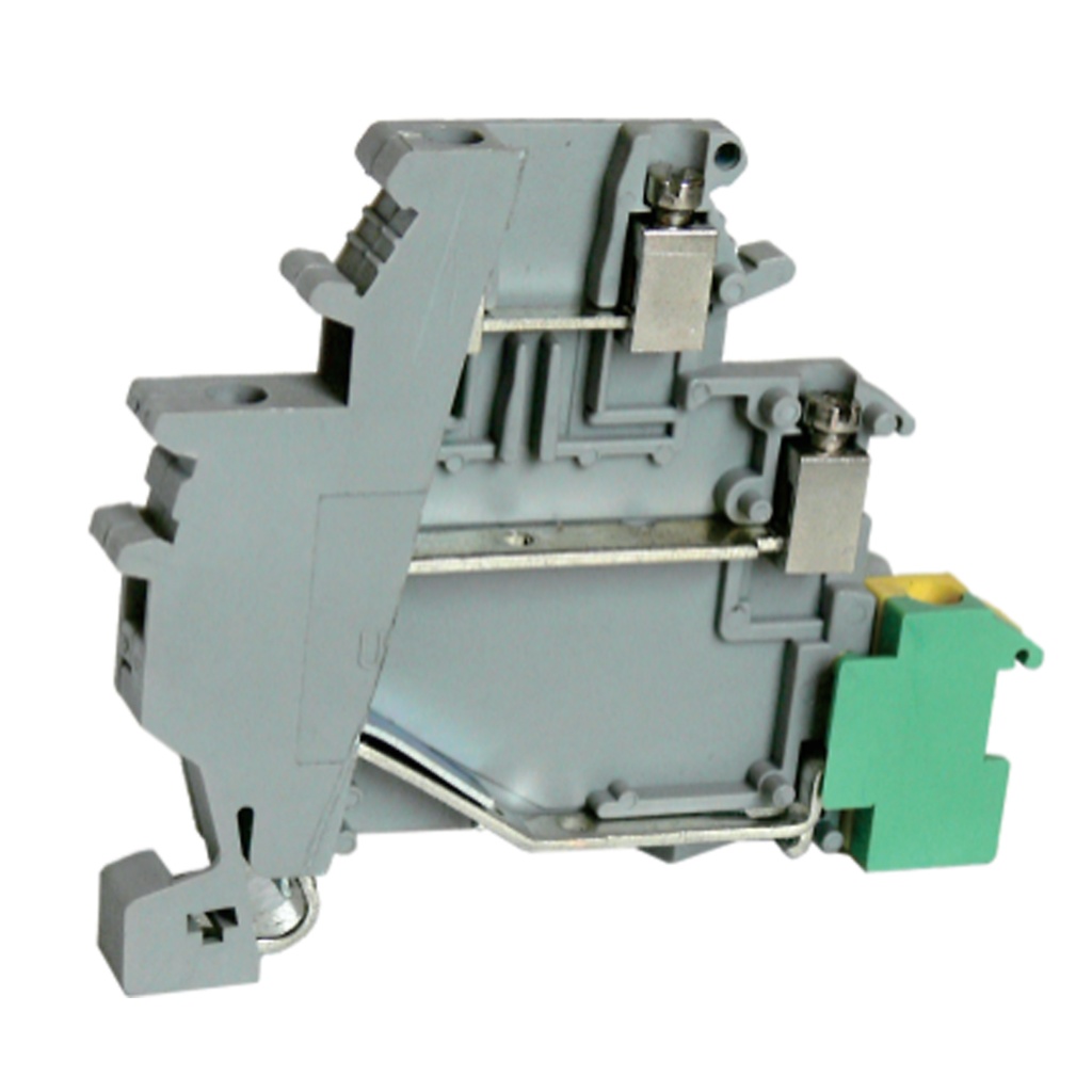 Sensor Actuator Terminal Block, 3 Level with Ground Terminal Block, DIN Rail Mount, 24-14 AWG, ASI011098