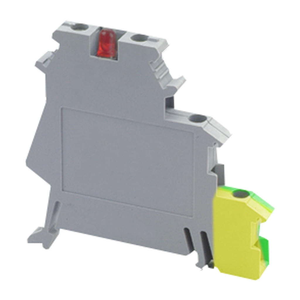 4-Level Sensor/Actuator Terminal Block | 2 Signal, 1 Ground, 1 Power | 24–12 AWG | DIN Rail Mount | UKJ-DOK1.5RD/O-M