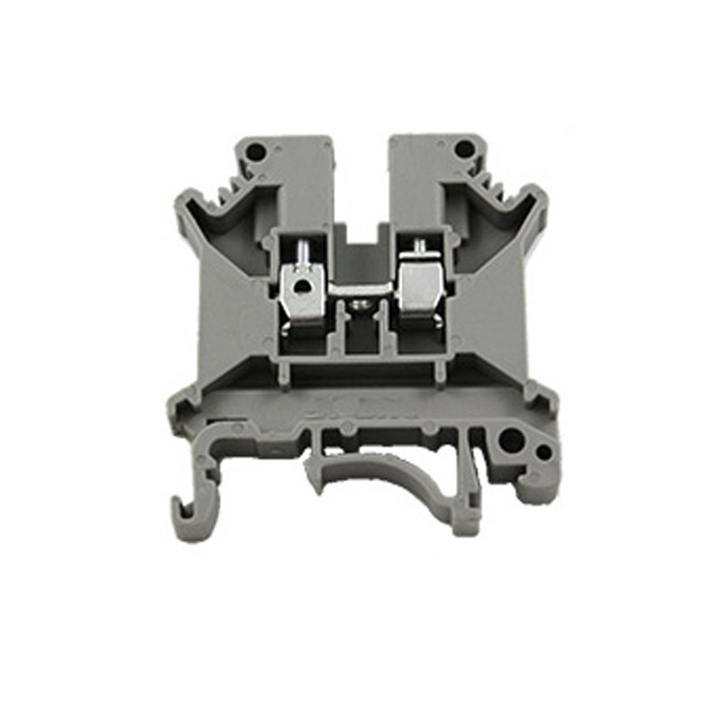 2 wire Economy Terminal Block, Feed Through Terminal Block,  30 Amp, 600V, 30 to 10 AWG, 6.2mm Wide