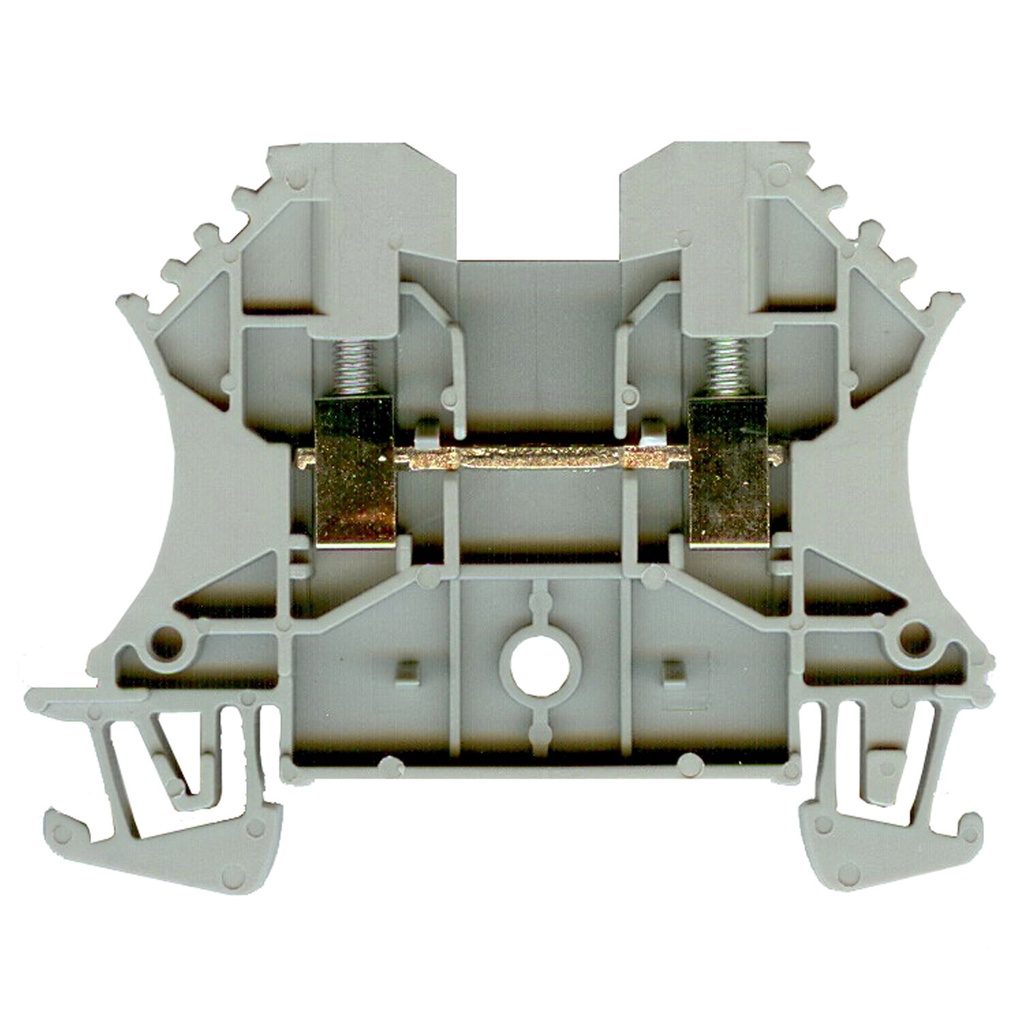 Feed Through Terminal Block - 1 Circuit | Screw Clamp Terminal | 25A, 600V | 22-12 AWG | 5mm Wide | ASI1492J3 | 1492-J3 | UKJ-W2.5 | ALLEN BRADLEY EQUIVALENT 