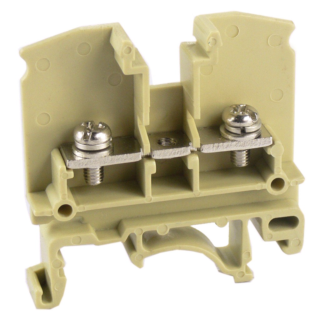 Ring Terminal Block, DIN Rail Ring Lug Terminal Block With A Width Of 9.2mm, Rated 35 Amp, 600 Volt, ASI271004