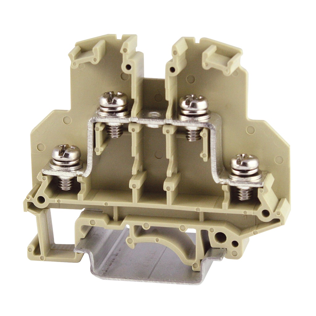 4 Wire Ring Terminal Block, 4 Wire DIN Rail Ring Lug Terminal Block With A Width Of 9.2mm, Rated 35 Amp, 600 Volt, ASI271004, ASIST-5