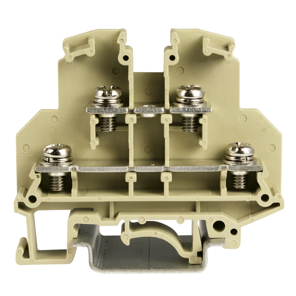 2 Level Ring Terminal Block, 2 Level DIN Rail Ring Lug Terminal Block With A Width Of 9.2mm, Rated 35 Amp, 600 Volt