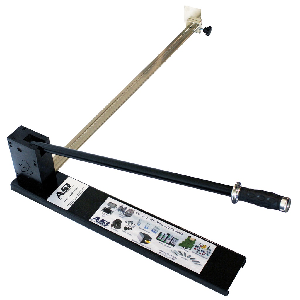 Heavy-Duty DIN Rail Cutter | Cuts TS35 & TS32 Steel/Aluminum Rail Profiles | Clean, Burr-Free Precision Cutting Tool | Bench-Top Ergonomic Design | ASI305001