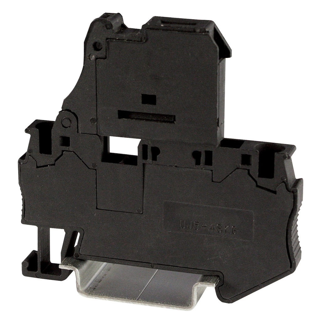 5X 20mm Spring Clamp Fuse Terminal Block, DIN Rail Mount Screwless Fuse Terminal Block For 5 X 20mm Fuse, ASI421039