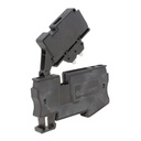 Fuse Terminal Block, DIN Rail Mount, Spring Terminal Connections, 1/4 X 1 1/4 Glass Fuse,With 250V Indication, ASI421045